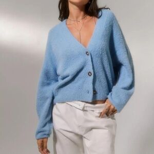 UO Thea Fuzzy Cardigan